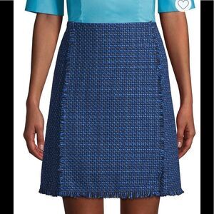 HUGO BOSS
Women's Vomanda Fringe Tweed Skirt In Midnight Fantasy